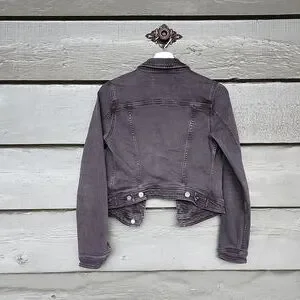 Anthropologie Pilcro Classic Denim Jean Jacket Black Rinse sz XS Women's  Trucker